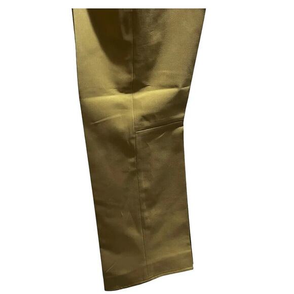 Prada Khaki Dress Size US 2-4 Flat Front Pockets Italy technostretch Trouser - Picture 3 of 15